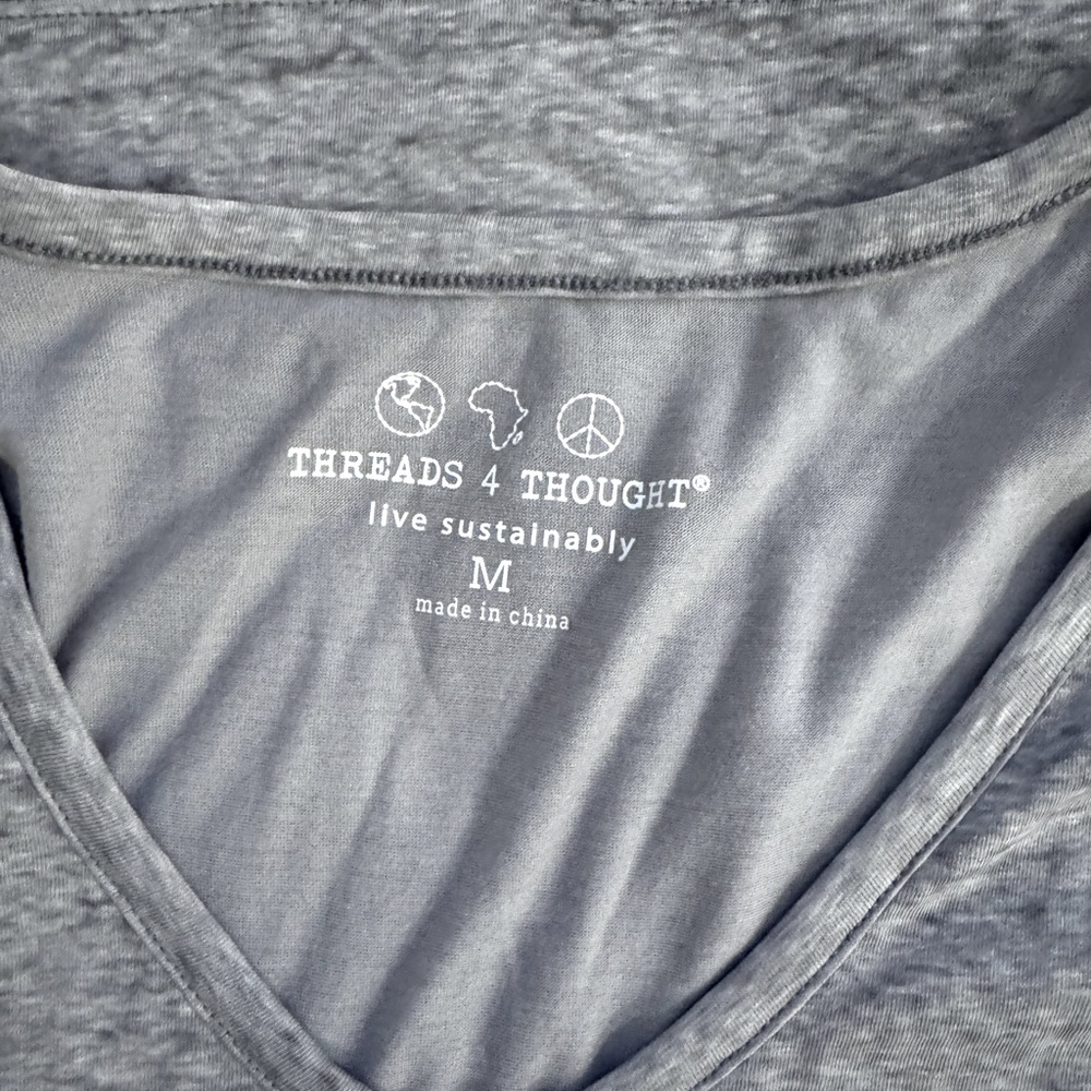 Threads 4 Thought Grey Organic Cotton, Recycled Poly Dress, w/ Modal Lining - Picture 8 of 12